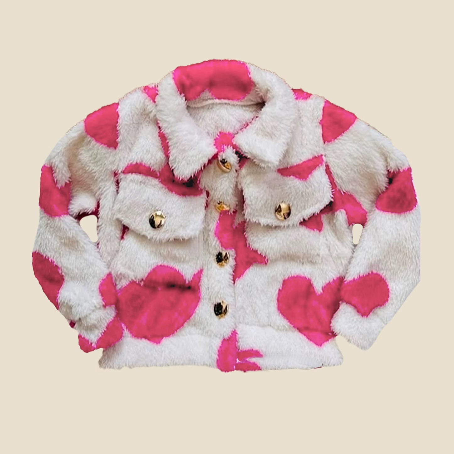 Fur on HEART jacket